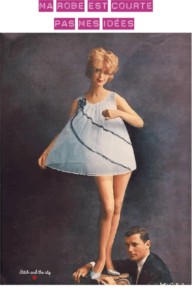 Carte Ma robe est courte, pas mes idées