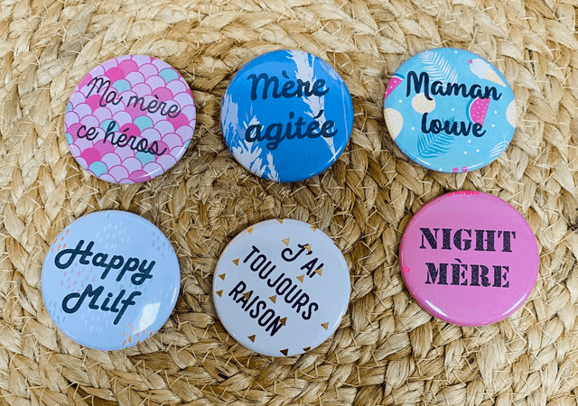 Badges pour les mamans 1