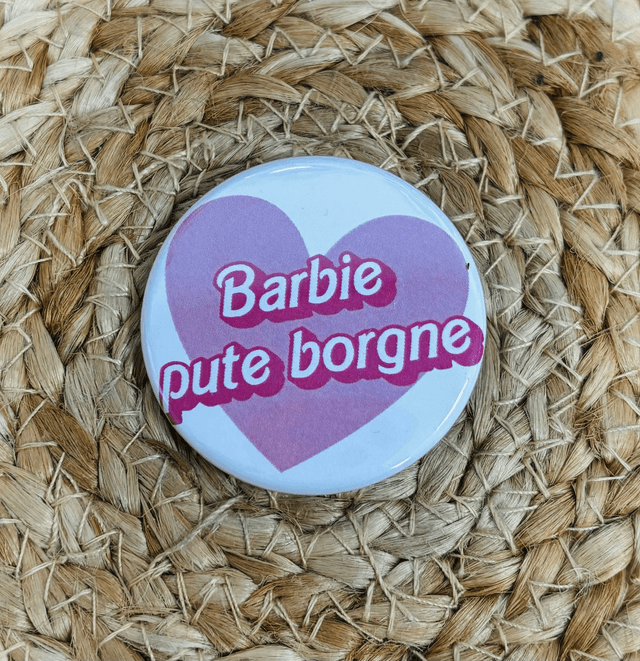 Badge Barbie Pute borgne