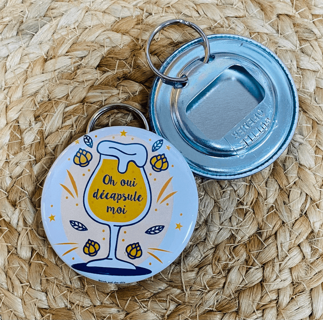 Porte clé décapsuleur Oh oui décapsule moi