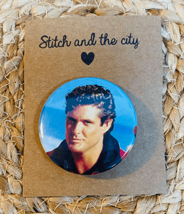 Badge vintage David Hasselhoff