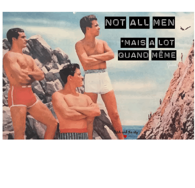 Carte Not all men *mais a lot quand même - Giédré